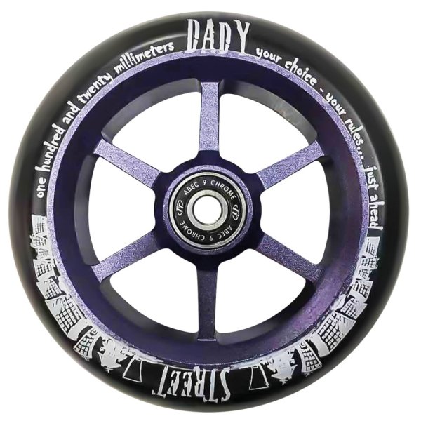Колесо для самоката Tech Team 6ST Street Dady 30x120 (фиолетовый)