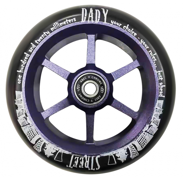 Колесо для самоката Tech Team 6ST Street Dady 30x120 (фиолетовый)