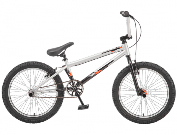 BMX Велосипед Tech Team Jump 20" (серебристый / черный)