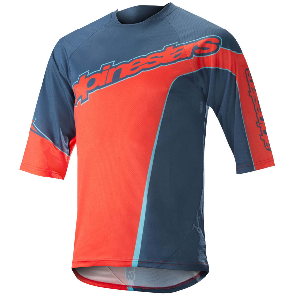 Джерси Alpinestars Crest 3/4 (синий / оранжевый)