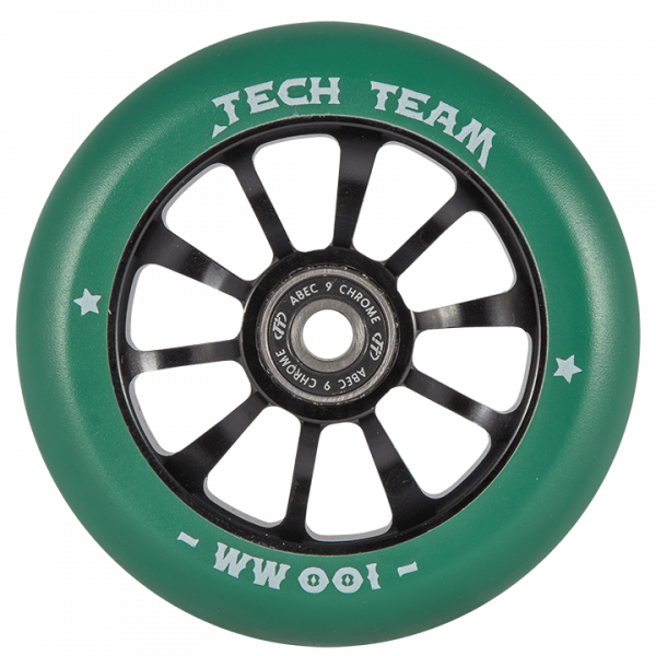 Колесо для самоката Tech Team Winner 100 (зеленый / черный)