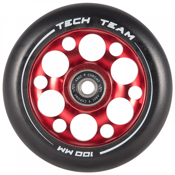 Колесо для самоката Tech Team Drilled Core 100 (красный)