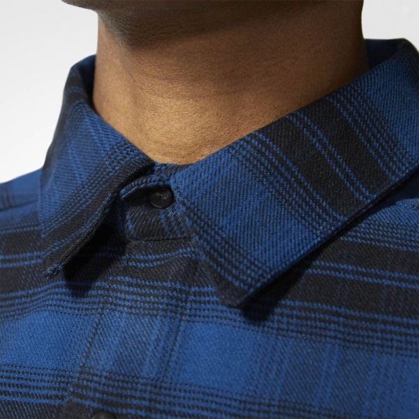 Рубашка Adidas Stretch Flannel (темно-синий / черный)