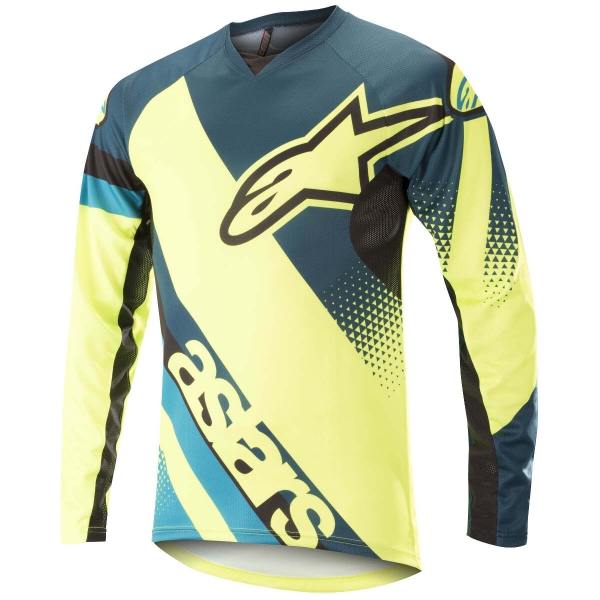 Джерси Alpinestars Racer LS (синий / желтый)