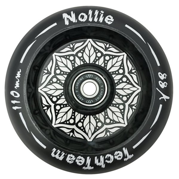 Колесо для самоката Tech Team Flat Solid Nollie 110 (черный)