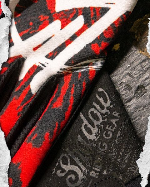Перчатки Shadow Junior Conspire Red Tye Die (красный / черный)