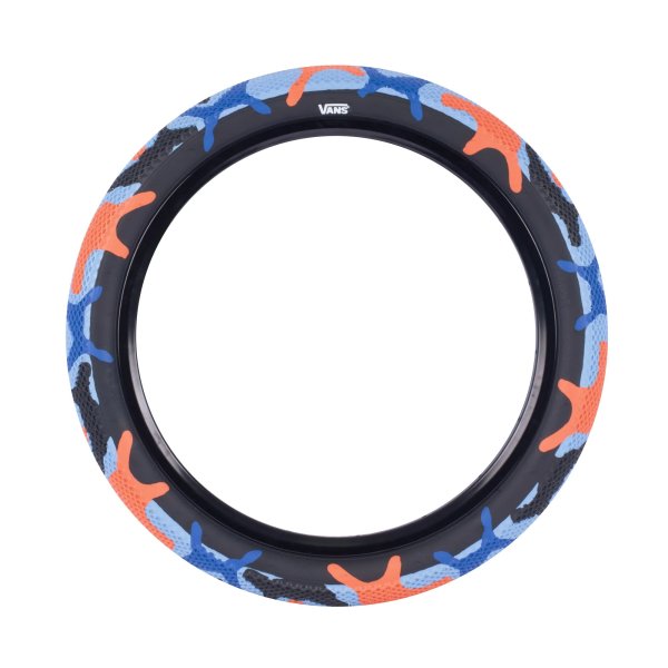 BMX Покрышка Cult x Vans 2,40" Blue/Orange Camo