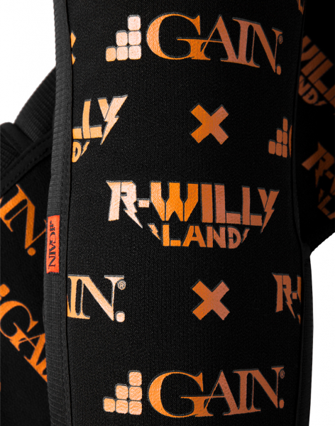 Защита колена и голени GAIN x R WILLY LAND Progression Combo Kids (черный)