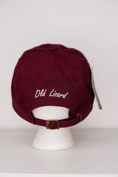 Кепка Old Lizard Dad cap Skull (бордовый)