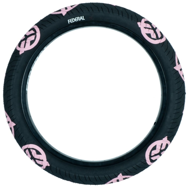 BMX Покрышка Federal Command LP Black w/ Pink Logo сталь