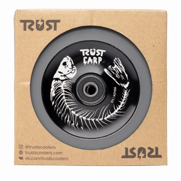 Колесо для самоката Trust Carp 110 пара черный / серый