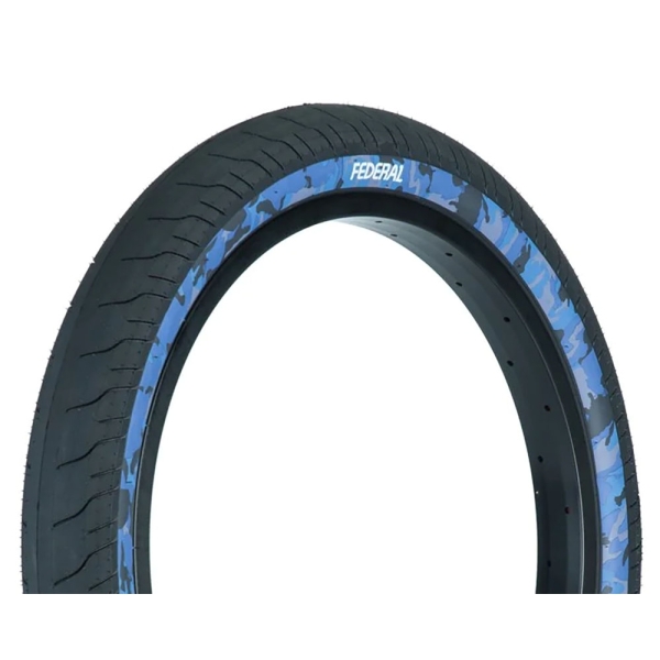 BMX Покрышка Federal Command LP 2,40" Black w/ Blue Camo Walls