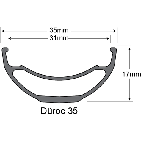 Обод 27,5" 32h SunRingle Duroc 35 Sleeved Black (SK9E14P13605C)