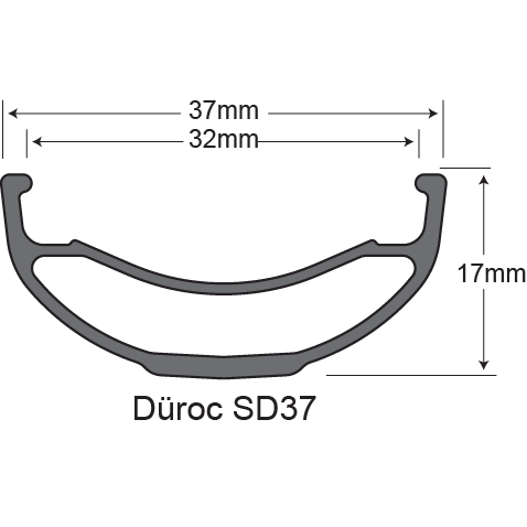 Обод 29" 32h SunRingle Duroc SD37 Sleeved Black (LA8E14P13605C)